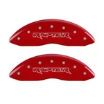 Mgp 4 Caliper Covers Engraved F&r Fits Raptor Red Finish Silver Ch. Fixed Price $319.99.