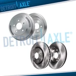5 Lug Front Disc Brake Rotors Rear Drums For 2009 2010 2011 Chevrolet Chevy Hhr. Fixed Price $114.25.