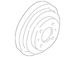 Genuine Nissan Brake Drum 43206-4Z801. Fixed Price $85.53.