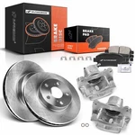 A-premium Pair Front Brake Rotor & Pads + Caliper For Toyota Prius. Fixed Price $202.99.