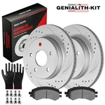 Front Drilled Rotors Ceramic Brake Pads For 2006-2015 2016 2017 2018 1500. Fixed Price $115.99.
