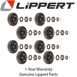 Lippert 12 Brake Drum Hub 8 Pk 5.5 6K Axle W/ Bearings Dexter Alko Compatible. Fixed Price $876.99.