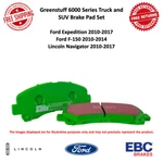 Ebc Brakes Greenstuff 6000 Pad Set Ford F-150 / Navigator # DP61855. Fixed Price $161.38.