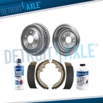 Rear Brake Drums And Shoes Kit For 1994 - 1999 Dodge Ram 1500 Lugs. Fixed Price $160.04.