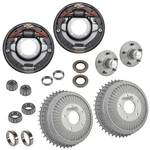 Aluminum Fits Buick Front Brake Drum Kit, 12X2, 45-FIN, Plates/hubs. Fixed Price $1530.99.