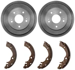 Brembo Rear Brake Kit 220MM 5 Lug Drums And Shoes Set For Honda Civic Fit. Fixed Price $130.95.