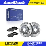 Front Drilled Slotted Brake Rotors Premium Pads Ford, Mustang 2005-2010. Fixed Price $85.69.