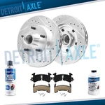 2WD Front Disc Rotors + Brake Pads For Chevy Monte Carlo Buick Regal Gmc Sonoma. Fixed Price $128.13.