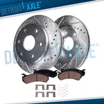 13.78 Inch Front Drilled Rotors Brake Pads For Infiniti QX56 Nissan Titan Armada. Fixed Price $158.94.
