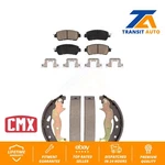 Front Rear Ceramic Brake Pads And Drum Shoes Kit For Toyota Yaris Ia Scion. Fixed Price $59.88.