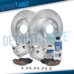 11.10" Front Drilled Rotors Brake Calipers Pads For 2002-2004 Honda Cr-v Element. Fixed Price $222.27.