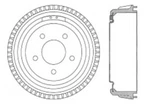 Brake Drum Centric 123.6602. Fixed Price $72.69.