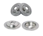 Front Rear Brake Rotor Pair Set Compatible With Mercedes Passenger Cars. Fixed Price $395.02.