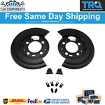 Trq New Rear Brake Dust Shield Backing Plates Pair 99-15 Ford F250 F350 F450. Fixed Price $102.60.