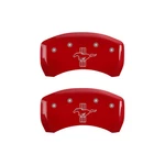 Mgp Caliper Covers 10197SMB1RD Mustang Front/pony Rear Red Powder Coat Set Of 4. Fixed Price $299.99.