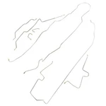 Omix 16737.51 Full Brake Line Set (non Abs) For 1997-2006 Jeep Wrangler Tj/lj. Fixed Price $161.95.