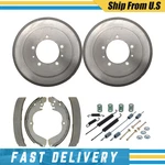 Rear Brake Drums Shoes & Hardware Spring Kit Fits Mitsubishi Outlander 2003 2004. Fixed Price $251.95.