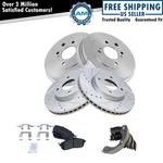 Front & Rear Semi-metallic Brake Pads Rotors Drum Kit Set For Nissan New. Fixed Price $239.85.