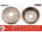 Trw Brake Drum DB4254. Fixed Price $74.97.