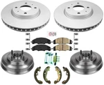 Front Disc Brake Rotors Ceramic Pads Drums And Shoes Ford Focus 2008 2.0L. Fixed Price $373.00.