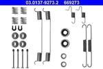 Ate Brake Shoes Accessory Kit For Nissan Pick Up Terrano Urvan 44090-V0200. Fixed Price $12.07.