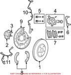 Genuine Oem Mopar Rear Driver Left Brake Backing Plate For Chrysler 200. Fixed Price $70.48.