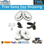 Trq Front Rear Ceramic Disc Brake Pads & Rotors W/ Shoes Drums For 04-06 Scion. Fixed Price $179.61.