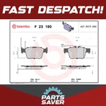Brake Pads Set Rear P23180 Brembo 68318394AA 68501180AA 77367718 77368283 22605. Fixed Price $64.27.