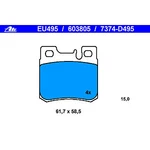 Disc Brake Set-original Ate 603805. Fixed Price $43.00.