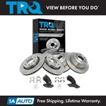 Trq Front & Rear Premium Posi Ceramic Disc Brake Pad Rotor Kit For Gm Truck Suv. Fixed Price $254.95.