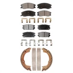 Front Brake Pads Rear Parking Shoes Kit For Pontiac Torrent 2007-2009 OEI2. Fixed Price $80.93.