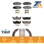 Front Rear Ceramic Brake Pads Parking Shoe Kit For Jeep Grand Cherokee Commander. Fixed Price $100.15.