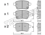 Trusting 1036.0 Brake Pad Set, Disc For Fiat, Opel, Vauxhall. Fixed Price $41.26.