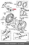 Genuine Oe Pin For Parking Brake Bell Crank, 9024908075 Toyota 90249-08075. Fixed Price $8.04.