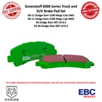 Ebc Greenstuff 6000 Truck/suv Brake Pad Rear For Dodge Ram 1500 SRT-10 #DP61729. Fixed Price $177.98.