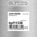 BPF11338 Hardware Kit Fits John Deere (surplus Open Box). Fixed Price $523.45.