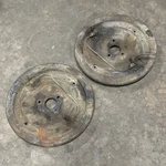 Porsche 356 Backing Plate Pair Set Drum Brakes Front L&r. Fixed Price $175.00.