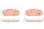 Trw GDB3297 Brake Pad Set, Disc For Acura, Daewoo, Hyundai, (huatai),. Fixed Price $47.31.