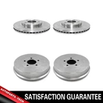 Front + Rear Brake Rotorss & Drums 4 Pcs For Mercury Mariner 2009. Fixed Price $300.19.