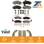 Front Rear Ceramic Brake Pads Parking Shoes Kit For Promaster 2500 3500 1500. Fixed Price $102.61.