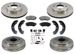 Disc Brake Rotors Pads Rear Drums Shoes For Nissan Sentra 1.8 00-01. Fixed Price $247.00.