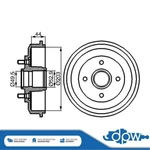 Fits Ford Focus 1998-2005 + Other Models Brake Drum Rear Dpw. Fixed Price $130.96.