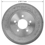Bendix PDR0740 Brake Drum Cast Iron, 9.840 Inch Diameter, 5 Lug Holes. Fixed Price $76.19.
