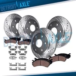 Front Rear Drilled Rotors Brakes Pads For Silverado Sierra Yukon Xl 1500 Tahoe. Fixed Price $227.27.