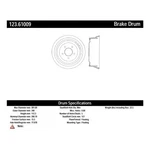 Centric 123.61009 Tek Standard Brake Drum. Fixed Price $176.23.
