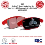 Ebc Redstuff Ceramic Low Dust Front Brake Pad For Honda Accord/civic & Acura Ilx. Fixed Price $111.94.