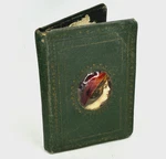 Antique 1910 German Needle Book With Interior Mirror Funeral Gift?? Death Notice. Fixed Price $64.95.