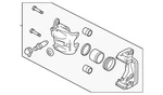 Genuine Nissan Disc Brake Caliper 41001-1AA0A. Fixed Price $476.50.