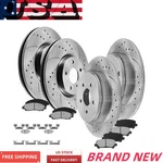 Front Rear Drilled Rotors + Brake Pads For Gmc Chevy Equinox Terrain 2010-2017. Fixed Price $181.87.