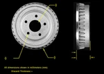 Brake Drum Qualis 8956. Fixed Price $37.99.
